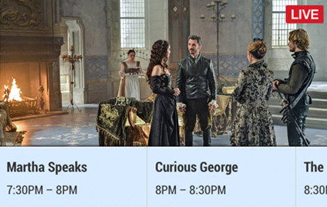 Scheduled WebTV Channels
